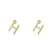 گوشواره طلا مدل حرف H کد GA16920