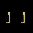 گوشواره طلا مدل حرف J کد GA16922