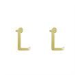 گوشواره طلا مدل حرف L کد GA16924