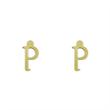 گوشواره طلا مدل حرف P کد GA16928