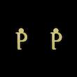 گوشواره طلا مدل حرف P کد GA16928