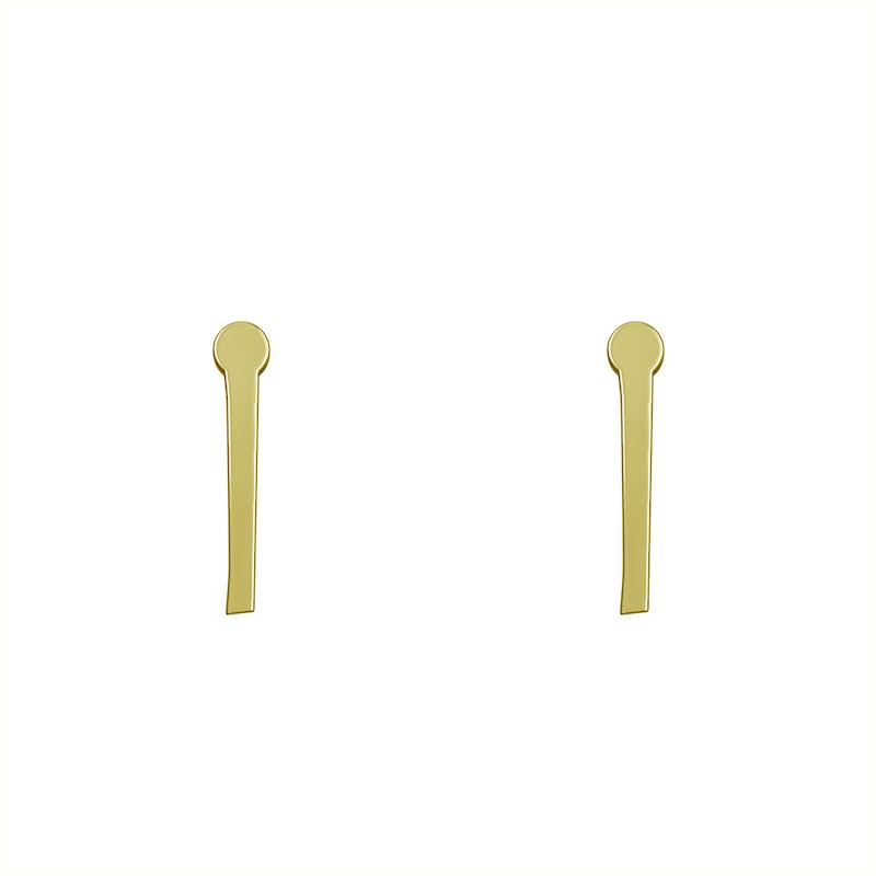 گوشواره طلا مدل حرف I کد GA16947
