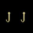 گوشواره طلا مدل حرف J کد GA16948