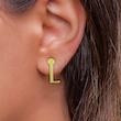 گوشواره طلا مدل حرف L کد GA16950