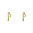 گوشواره طلا مدل حرف P کد GA16954