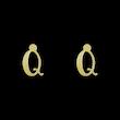 گوشواره طلا مدل حرف Q کد GA16955