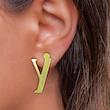 گوشواره طلا مدل حرف Y کد GA16963