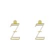 گوشواره طلا مدل حرف Z کد GA16964