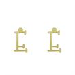 گوشواره طلا مدل حرف E کد GA16969