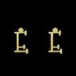 گوشواره طلا مدل حرف E کد GA16969