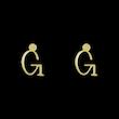 گوشواره طلا مدل حرف G کد GA16971