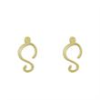 گوشواره طلا مدل حرف S کد GA16983