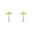 گوشواره طلا مدل حرف T کد GA16984