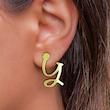 گوشواره طلا مدل حرف Y کد GA16989