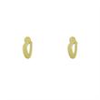 گوشواره طلا مدل حرف O کد GA17005