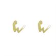 گوشواره طلا مدل حرف W کد GA17014