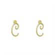 گوشواره طلا مدل حرف C کد GA17019