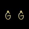 گوشواره طلا مدل حرف G کد GA17023