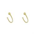 گوشواره طلا مدل حرف U کد GA17037