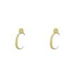 گوشواره طلا مدل حرف C کد GA17045