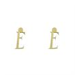 گوشواره طلا مدل حرف E کد GA17047