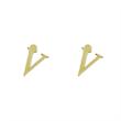 گوشواره طلا مدل حرف V کد GA17064
