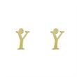 گوشواره طلا مدل حرف Y کد GA17067