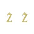 گوشواره طلا مدل حرف Z کد GA17068