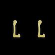 گوشواره طلا مدل حرف L کد GA17080