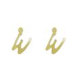 گوشواره طلا مدل حرف W کد GA17091