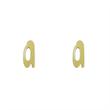 گوشواره طلا مدل حرف A کد GA17095