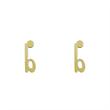 گوشواره طلا مدل حرف B کد GA17096