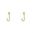 گوشواره طلا مدل حرف J کد GA17130