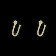 گوشواره طلا مدل حرف U کد GA17142
