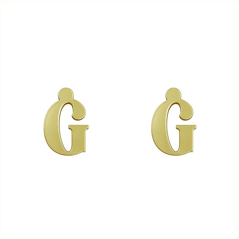 گوشواره طلا مدل حرف G کد GA17153