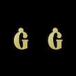 گوشواره طلا مدل حرف G کد GA17153