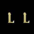 گوشواره طلا مدل حرف L کد GA17158