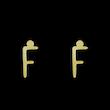 گوشواره طلا مدل حرف F کد GA17178