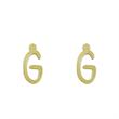 گوشواره طلا مدل حرف G کد GA17179