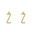 گوشواره طلا مدل حرف Z کد GA17198