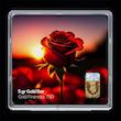شمش طلا 18 عیار مدل گل رز کد SG11422