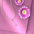 گردنبند طلا مدل گل لاله کد MM1068