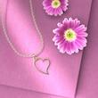 گردنبند طلا مدل قلب کد MM1283