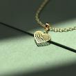 گردنبند طلا مدل قلب کد NN1029