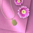گردنبند طلا 18 عیار زنانه مدوپد مدل قاب کد P1010