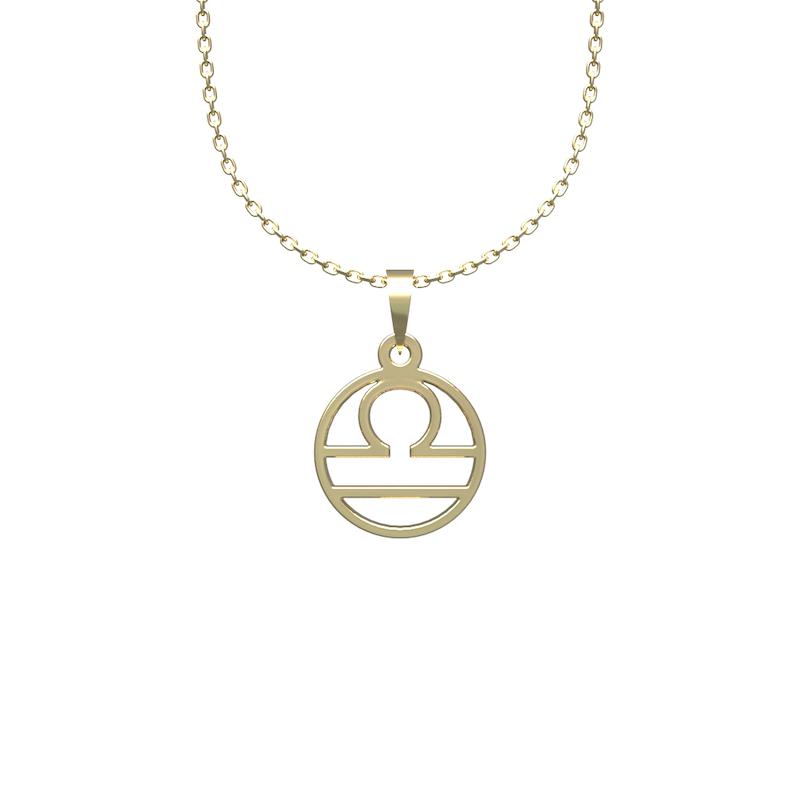 گردنبند طلا مدل نماد یونانی کد NL012