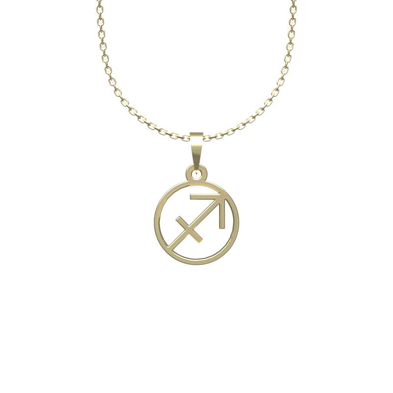 گردنبند طلا مدل نماد یونانی کد NL010