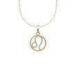 گردنبند طلا مدل نماد یونانی کد NL008