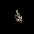 پلاک طلا 18 عیار مدل پر طاووس کد kc18361