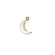 پلاک طلا 18 عیار مدل ماه کد kc18542